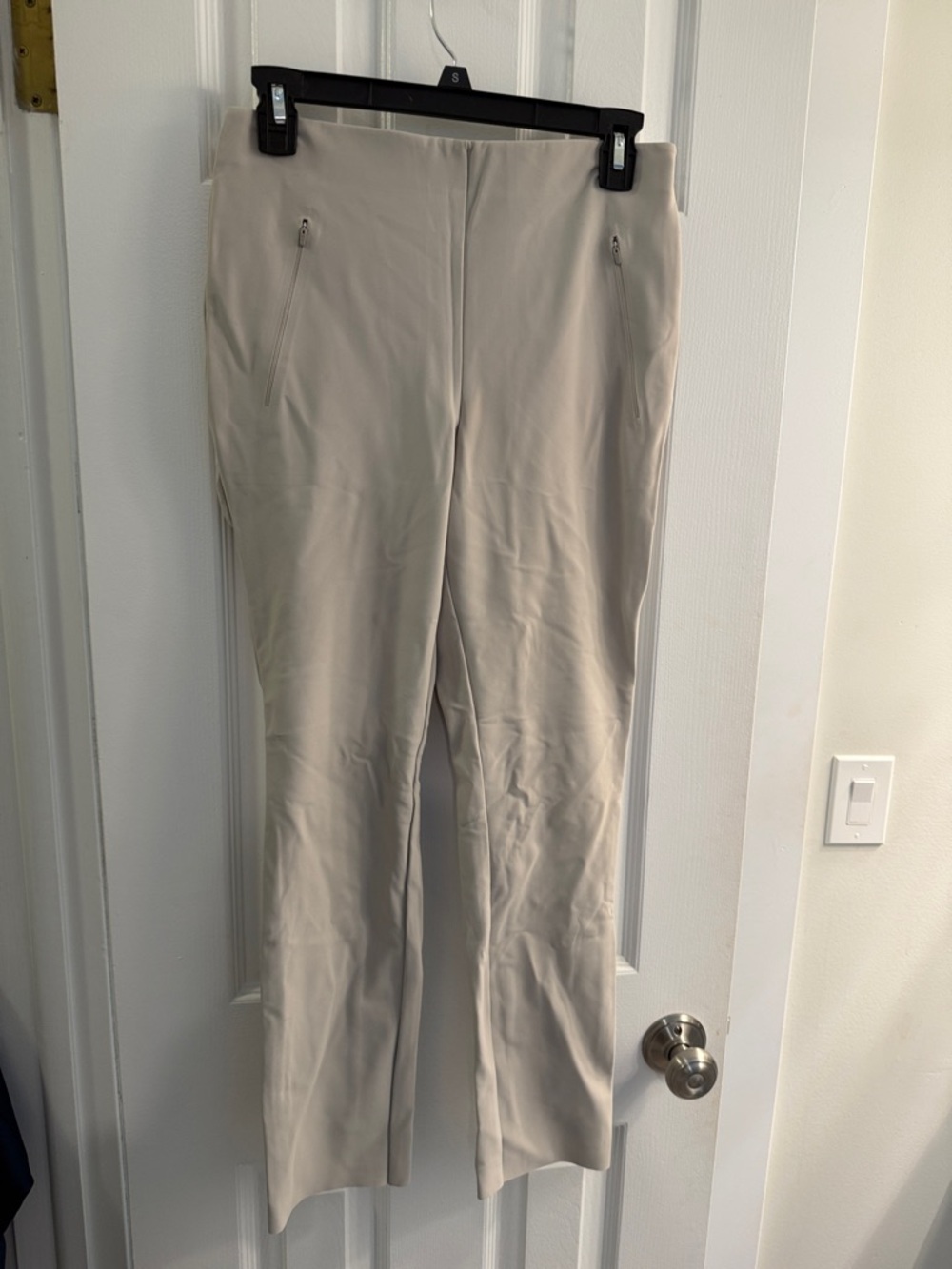 Slim Fit Stretch Dress Pants - Light Beige